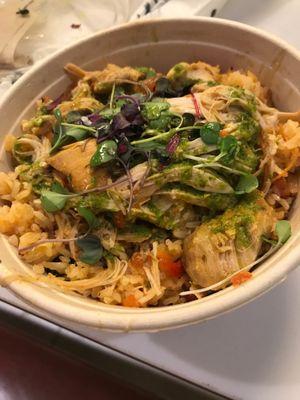 Chicken bowl $15.49 w/ tax