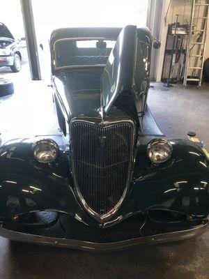 1934 Ford Coupe five window with a Flathead V8