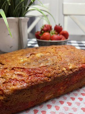 Strawberry banana bread