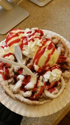 Sundae Funnel Cake $11