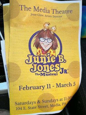 Junie B. Jones Jr...adorable! Great kids! 2/26/23