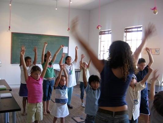 Yoga + Reading + Math = Happy Kids.