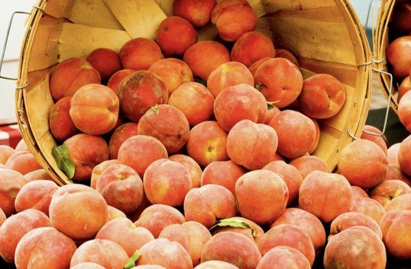 Peaches, peaches and more peaches!  Our California summer peach fundraisers!