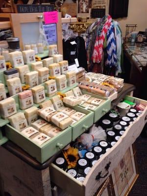 Handmade Soap Line, all made locally with all natural products and essential oils!