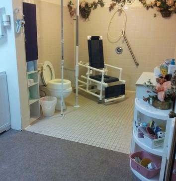 Wheelchair accessible shower