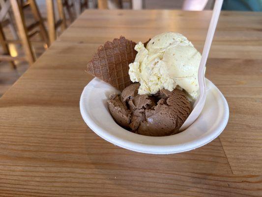 Indian Coffee and Kesar Pista ice cream