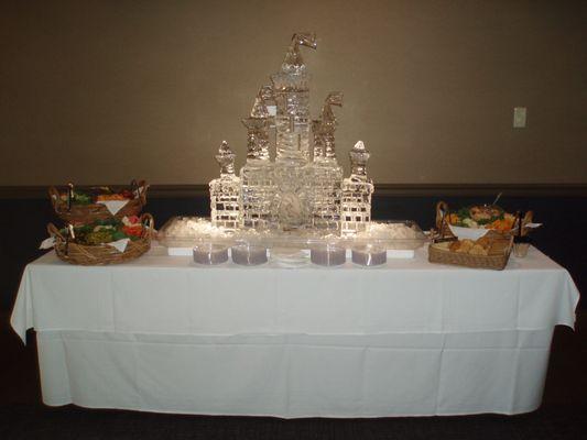 Beautiful Ice Sculptures are available.