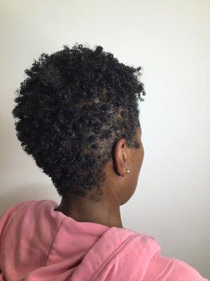 Tapered Haircut in Natural hair