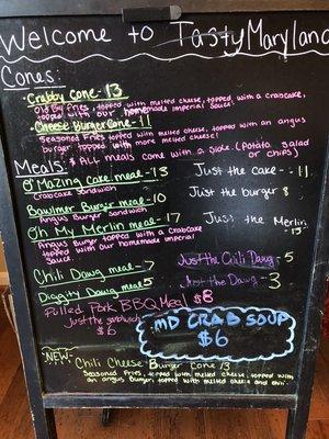 Our menu changes but we always have something yummy!