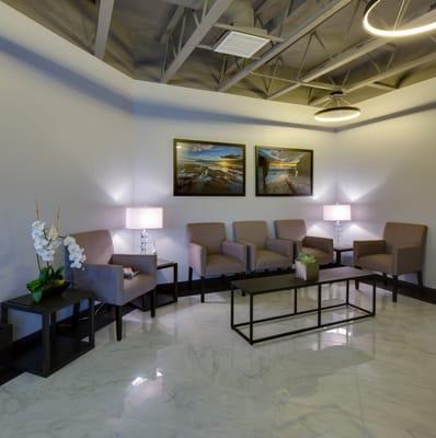 Comfortable and welcoming waiting area for our guests.