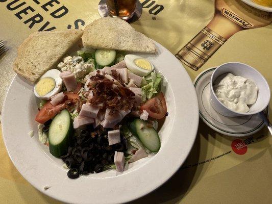 Cobb Salad with Blue Cheese Dressing