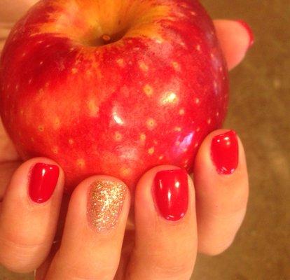 Tango Apple Nails for Fall at Perfect Nails!