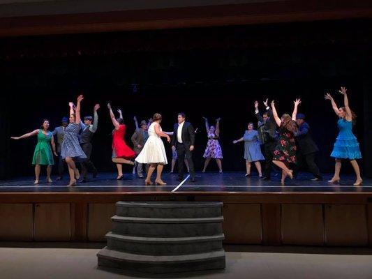 Adults practicing during an MTC Dance Rehearsal.