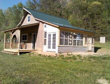 Custom barn with green house