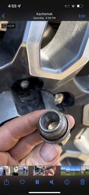 Threads stripped on lug nut