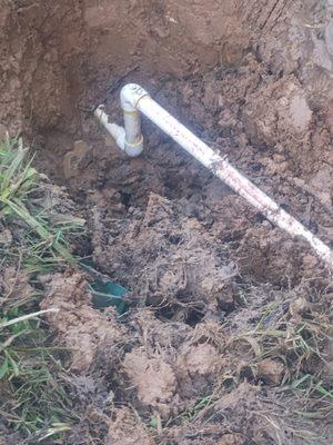 Water line leak