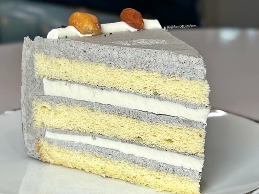 Black Sesame Coconut Cake PC: IG @sonofdimsum