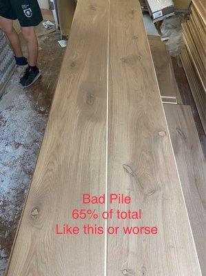 Bad quality floors