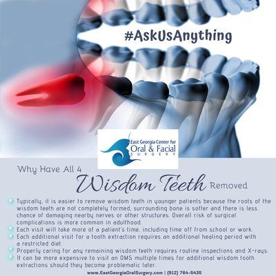 Why Have All 4 Wisdom Teeth Removed? #AskUsAnything