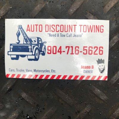 Need A Tow Call Jeano