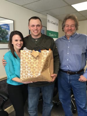 Lauren & Chris celebrate buying their first home. Chris, a veteran, was just discharged after 5 years service! They have 2 young children.