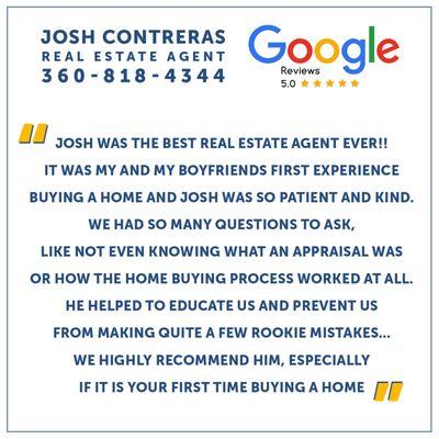 5 Star Review First Time Home Buyers