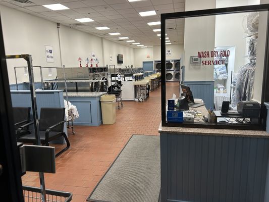 Second interior view from the front of the store