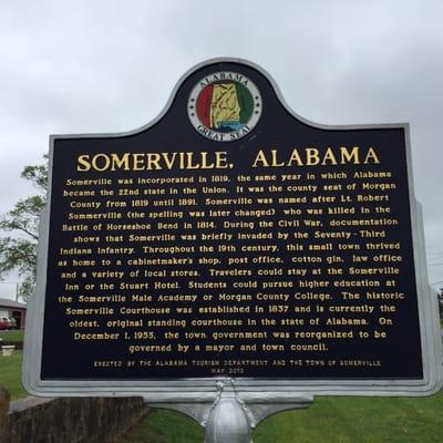 Somerville historical marker.