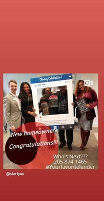 New Home Owners! Thank you, Star Tyus!