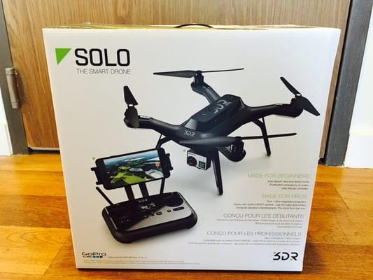 The brand new 3DR Solo Drone. Expert Drones is one of the very few authorized retailers in world! The Solo is going to be a game changer.