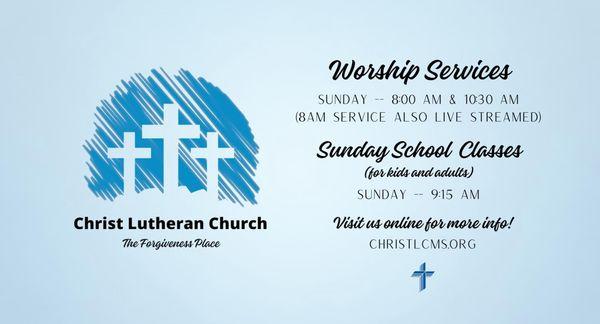 Join us for worship!