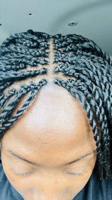 This shows that they all start as braids and then turn into twists.