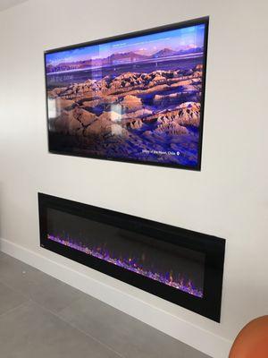 Living room and TV / fire place