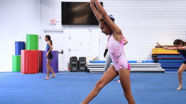 Open Gym is an experience where the student gets to do gymnastics on their own terms and work on whatever skills they'd like to practice.