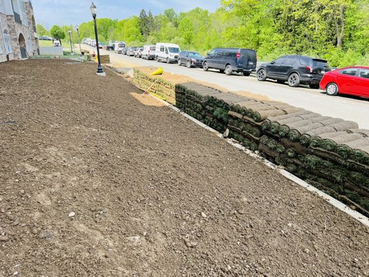 Sod installation