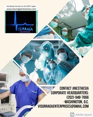 Anesthesia Services for Maryland, Washington, D.C., and VIrginia