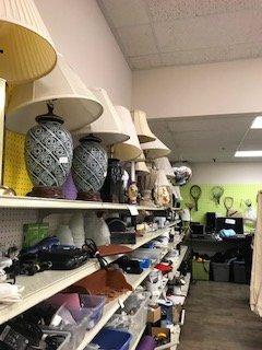 Everything from lamps to small appliances in this part of the store.