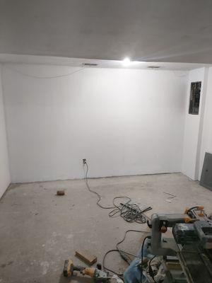 Paint,drywall installation and panel installation