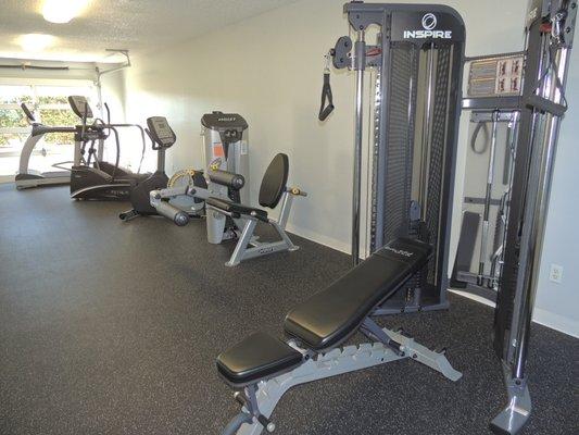 The Bluffs gym.  A machine for every muscle group.