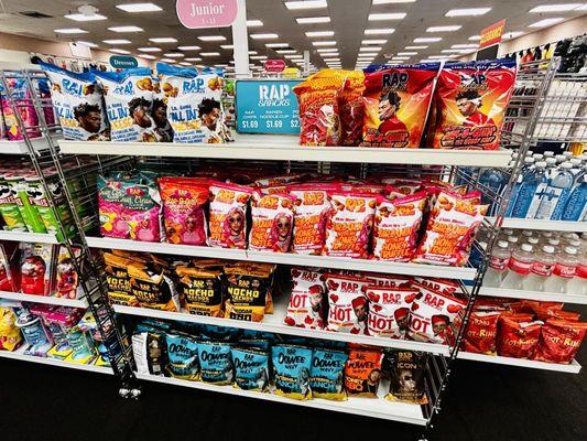 They've got tons of Rap Snacks