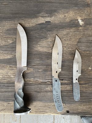 The finished knives