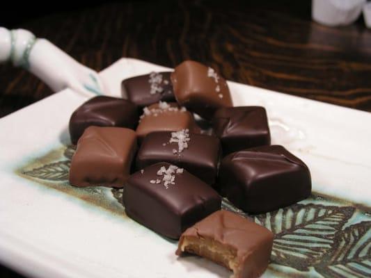 Dark and Milk Chocolate Coated Caramels