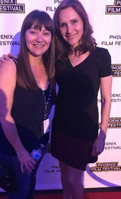 Misti and Cara at the Phx Film Festival. Doing low budget films and networking is key folks!!!!