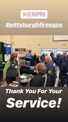 Our team was at the Pittsburgh FireRescue and EMS Expo meeting the first responders and thanking them for their service!