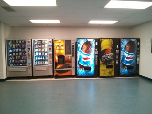 Plenty of vending machines