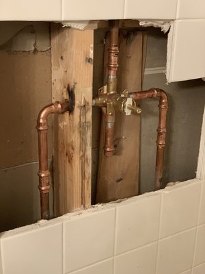 Shower Valve replacement in Sterling, Va