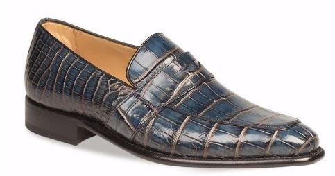 Genuine Alligator Slip On by Mezlan. https://largefeet.com/collections/mezlan/products/mezlan-paterna