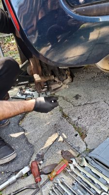 Changing the brakes