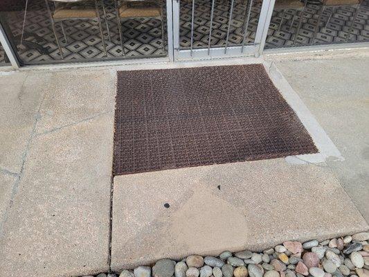 Upgraded a concrete inset grate for fire egress