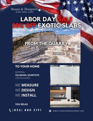 REMODEL WITH LABOR DAY! 
Contact us! We also Speak spanish!​www.stonesanddesigners.com
stonesd1@stonesanddesigners.com
​T.  832 521 5717